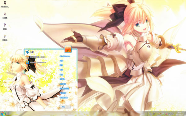 Fate��ŮWin8���嶯����ֽ 