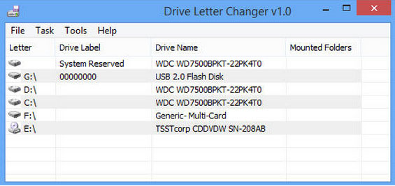 Drive Letter Changer V1.0 ��ɫ��