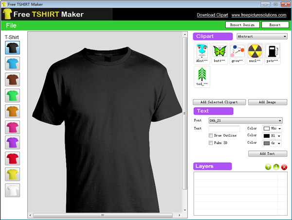 Free TSHIRT Maker(T��ͼ�����) V1.0 ��ɫ��
