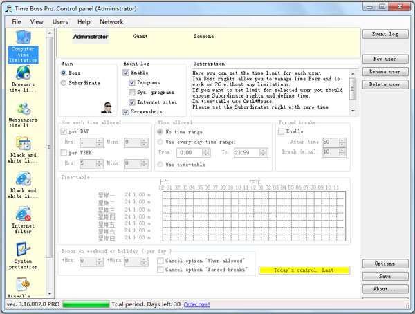 Time Boss(ʱ���������) V3.16 Ӣ�İ�